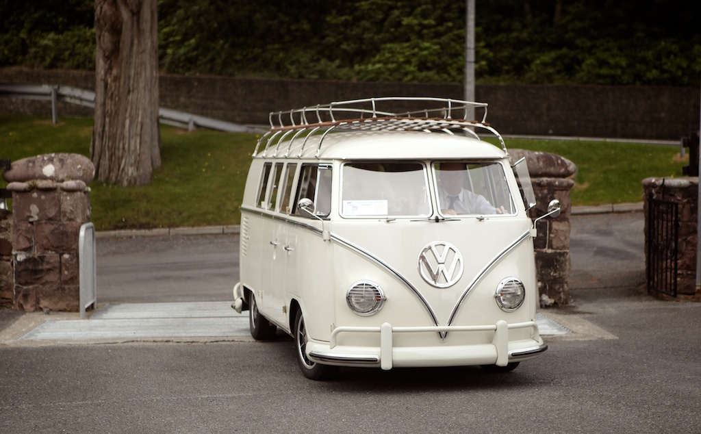 VW camper van wedding car